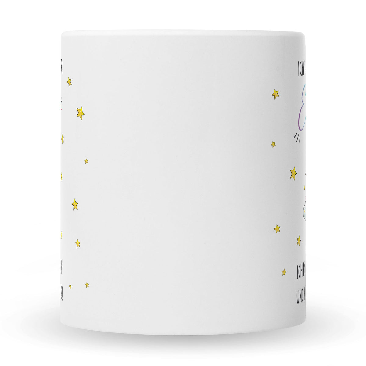 Bedruckte Tasse mit Spruch Königin der Einhörner