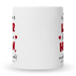 Bedruckte Tasse mit Spruch Die besten Lehrer lehren aus dem Herzen