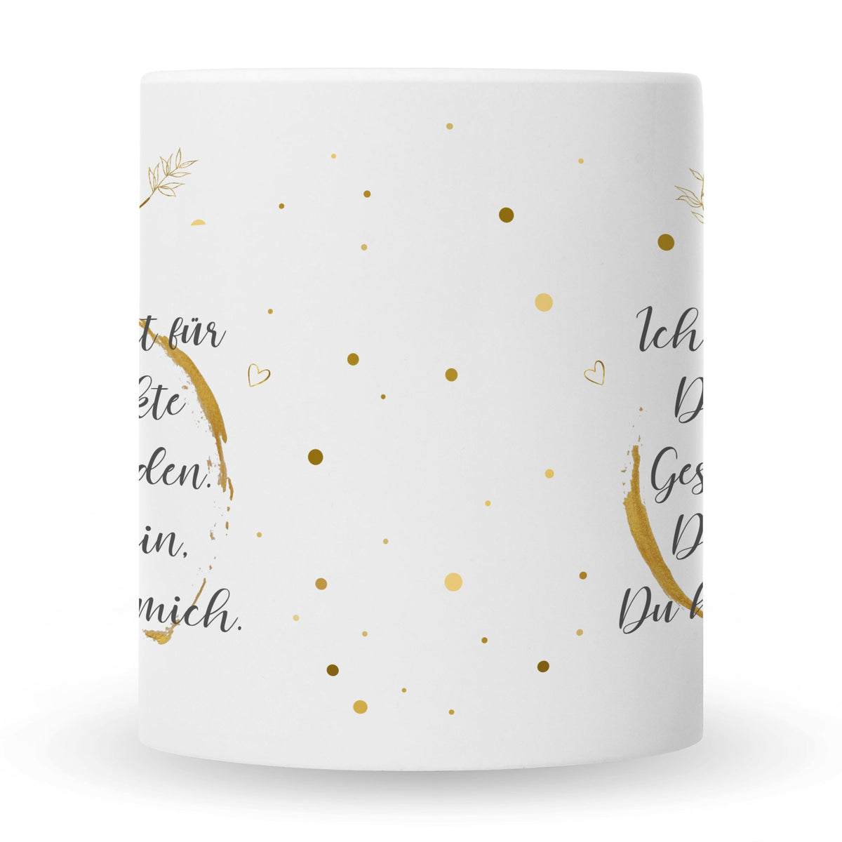 Bedruckte Tasse Schatz Ich habe versucht