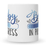 Bedruckte Tasse mit Spruch Baby in Progress