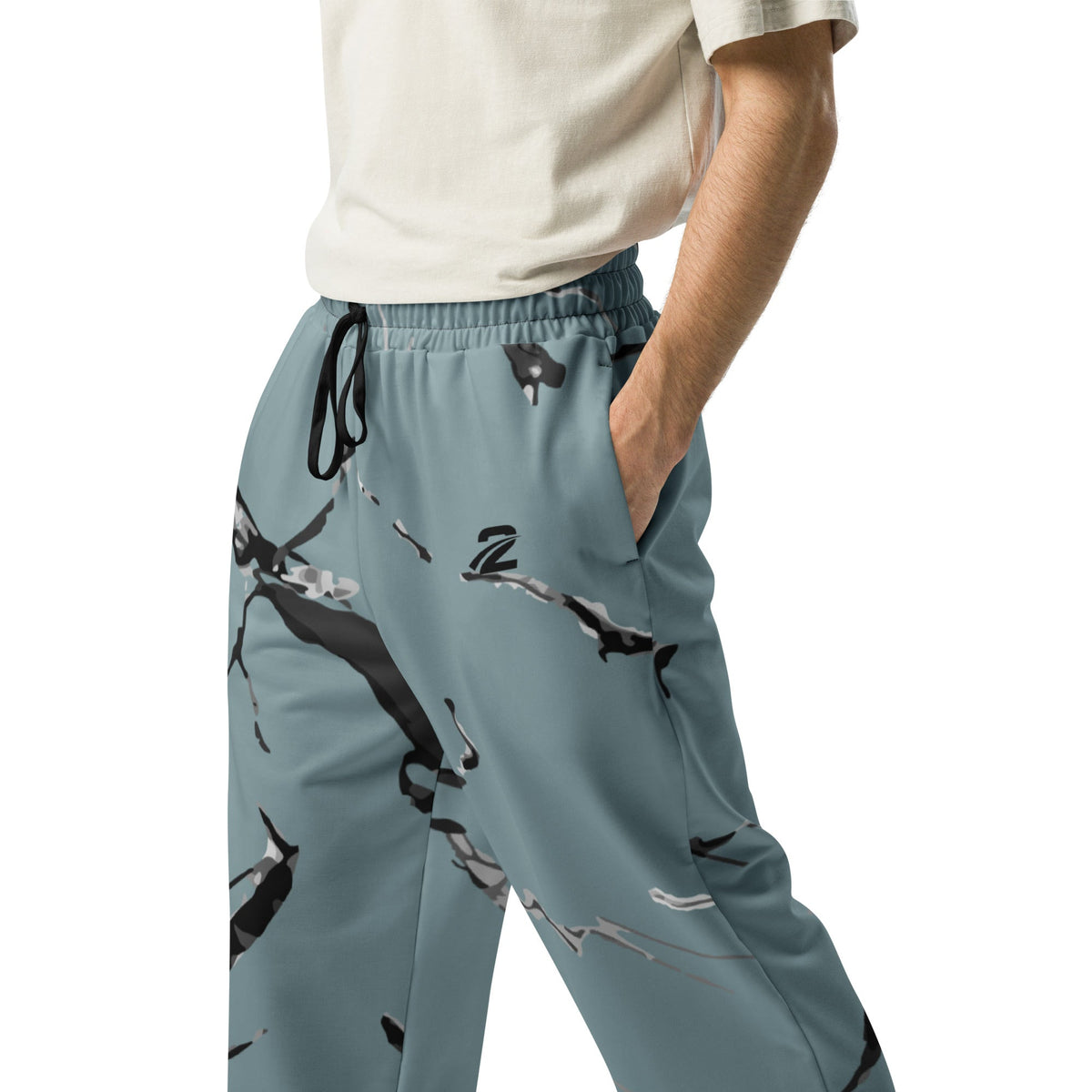 Wide-Leg Joggers 'Stripes'