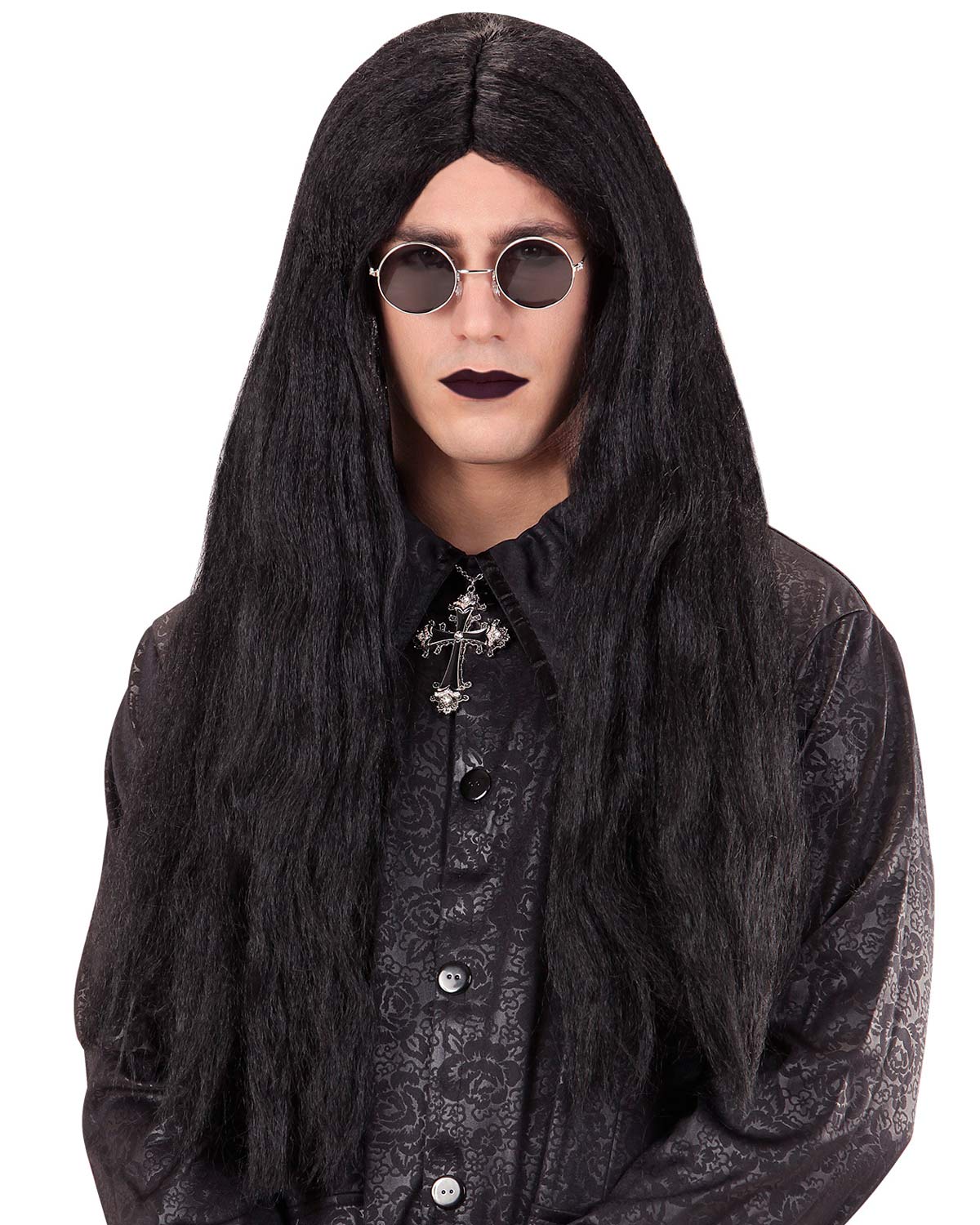 Halloween Perücke Herren "Vampir Eastbourne" | Schwarz