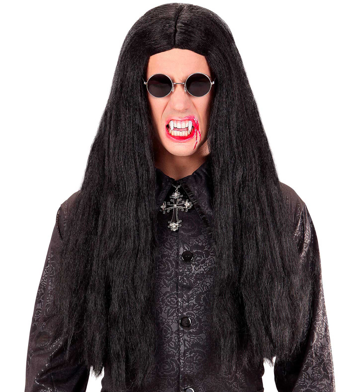 Halloween Perücke Herren "Vampir Eastbourne" | Schwarz