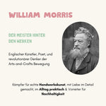 5x Art Spültücher bedruckt Set - William Morris Meisterwerke