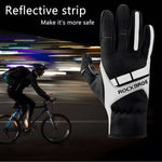 Winddichte Wärme-Touchscreen-Fahrradhandschuhe
