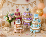 Windeltorte ALLES JUTE Plum zur Geburt
