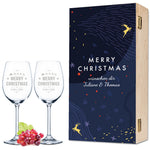 Stölzle Lausitz Weingläser mit Gravur im "Christmas Night" Design