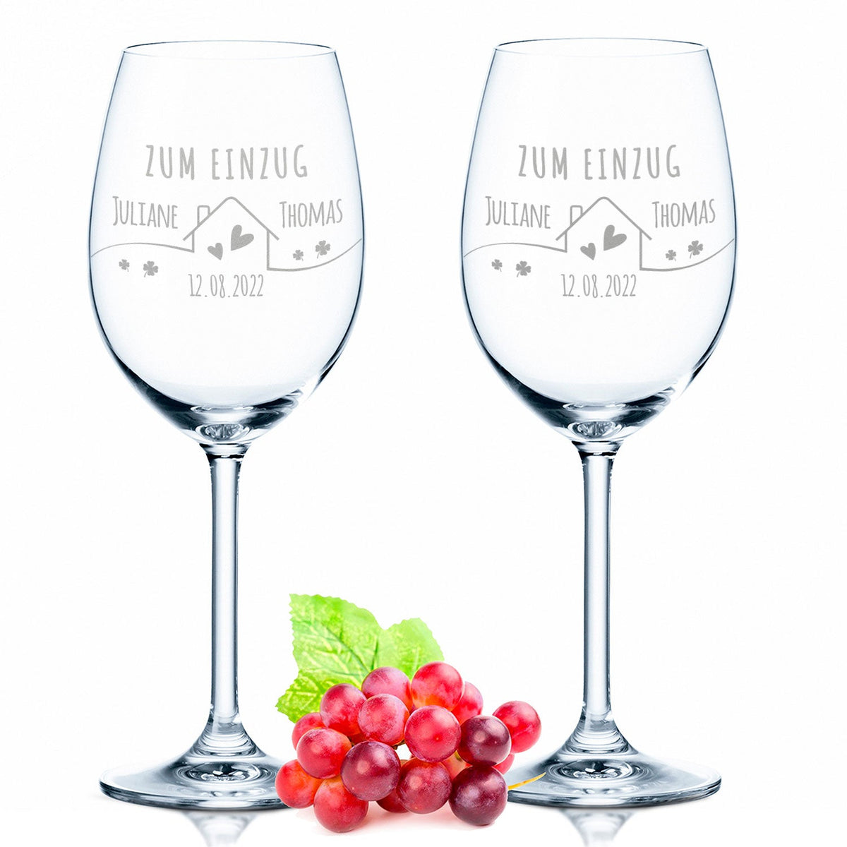 Stölzle Lausitz Weingläser mit Gravur "zum Einzug"
