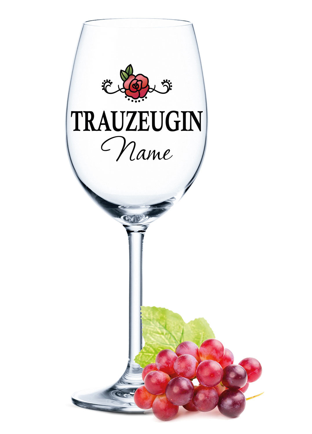 Stölzle Lausitz Weinglas mit Gravur "Trauzeuge"