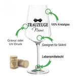 Stölzle Lausitz Weinglas mit Gravur "Trauzeuge"