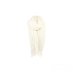 Winter Damen Schal » Fransenschal 220 x 72 cm » Damenschal in Faltenoptik » Winterschal Soft Cashmera Plissee