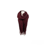 Winter Damen Schal » Fransenschal 220 x 72 cm » Damenschal in Faltenoptik » Winterschal Soft Cashmera Plissee