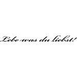 Wohnmobil Aufkleber: Lebe was Du liebst