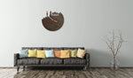 Wanduhr aus Holz Skyline Berlin