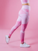 Camo Shape Leggings - Pink Camo