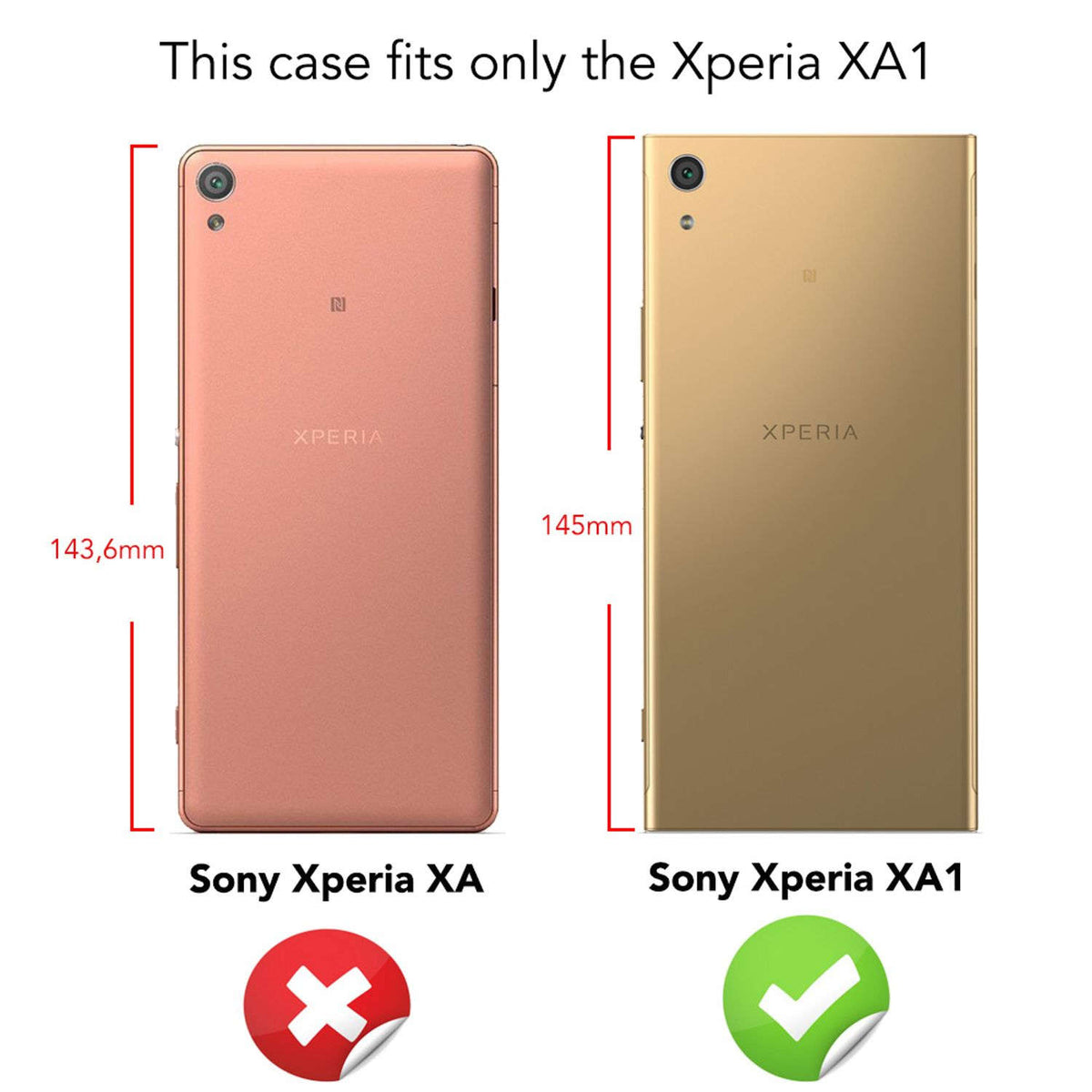 NALIA Silikonhülle für Sony Xperia XA1 – Rutschfest & Matt – VORTEX (Gebürstete Optik & Carbon Design) – Marke aus Berlin Namma Markt