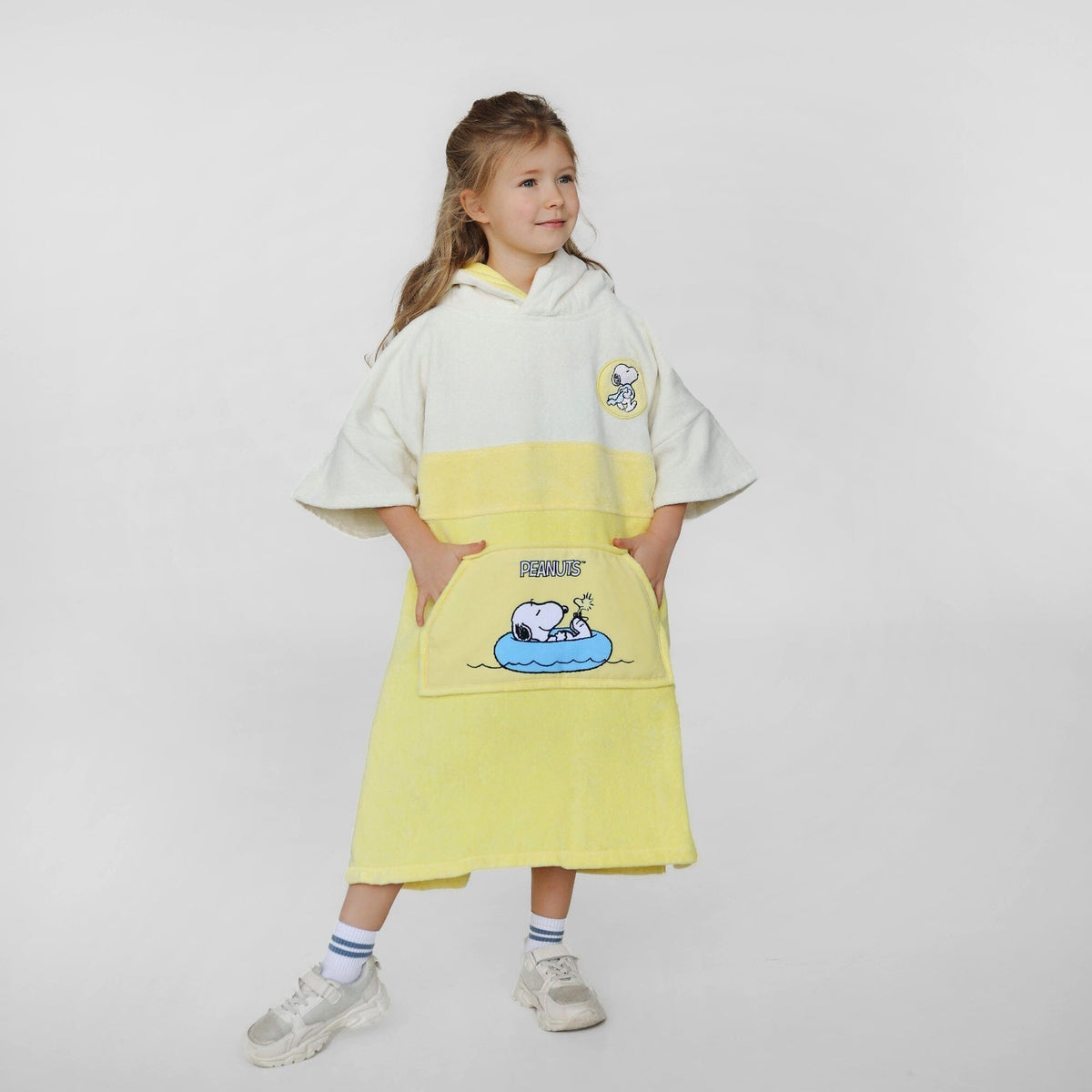 Peanuts Poncho, Baumwolle Velours