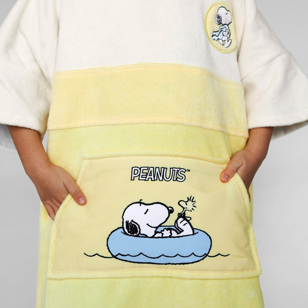 Peanuts Poncho, Baumwolle Velours