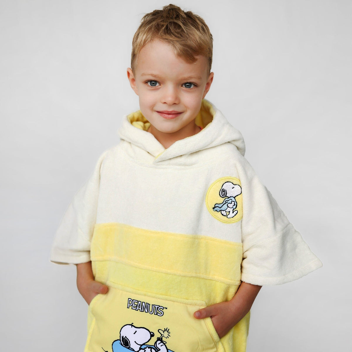 Peanuts Poncho, Baumwolle Velours