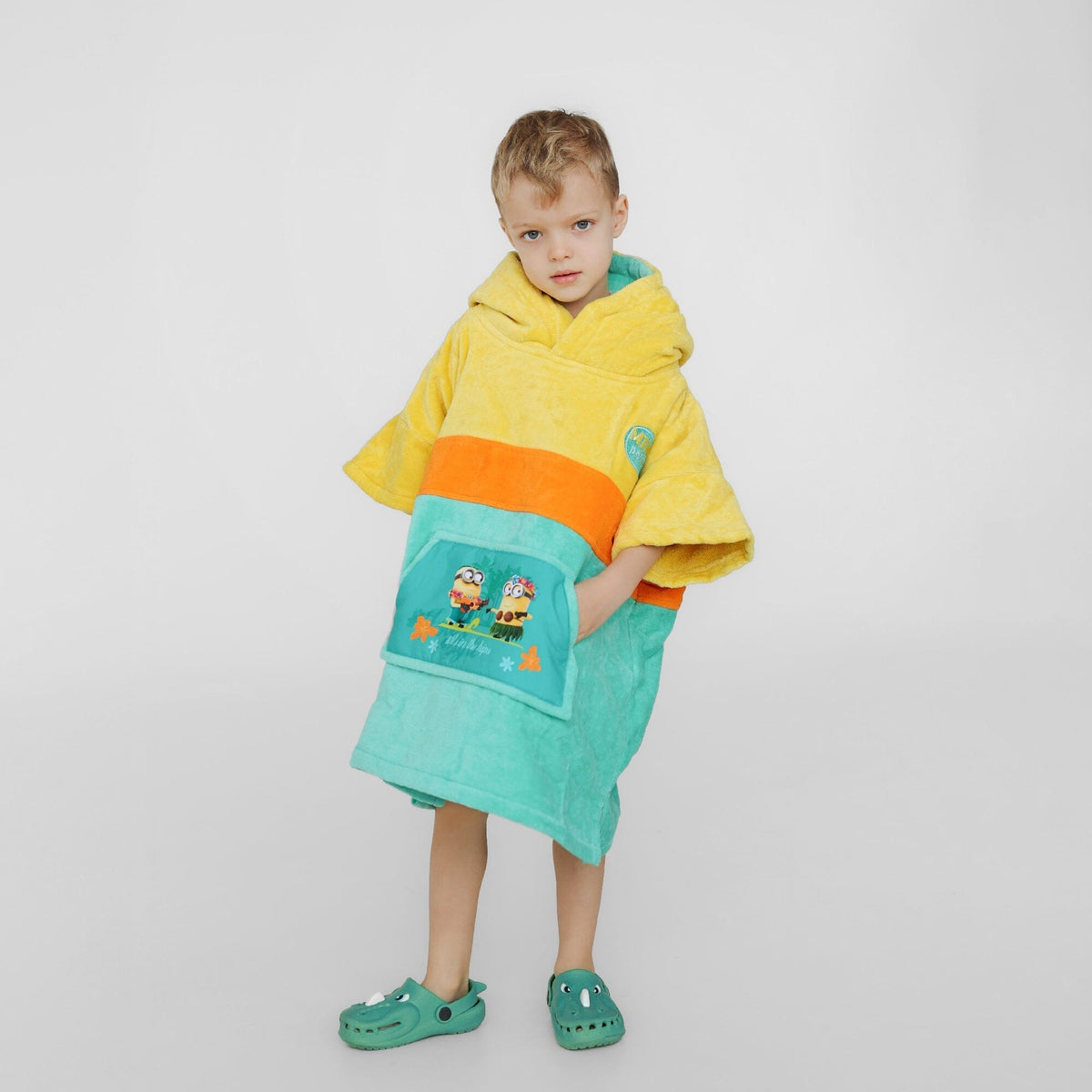 Minions Poncho, Baumwolle Velours