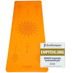 Yogamatte rutschfest | Kautschuk | 9 Yoga-Designs | DIVASYA®
