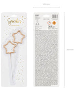 2 Wunderkerzen "Golden Stars" | Sterne