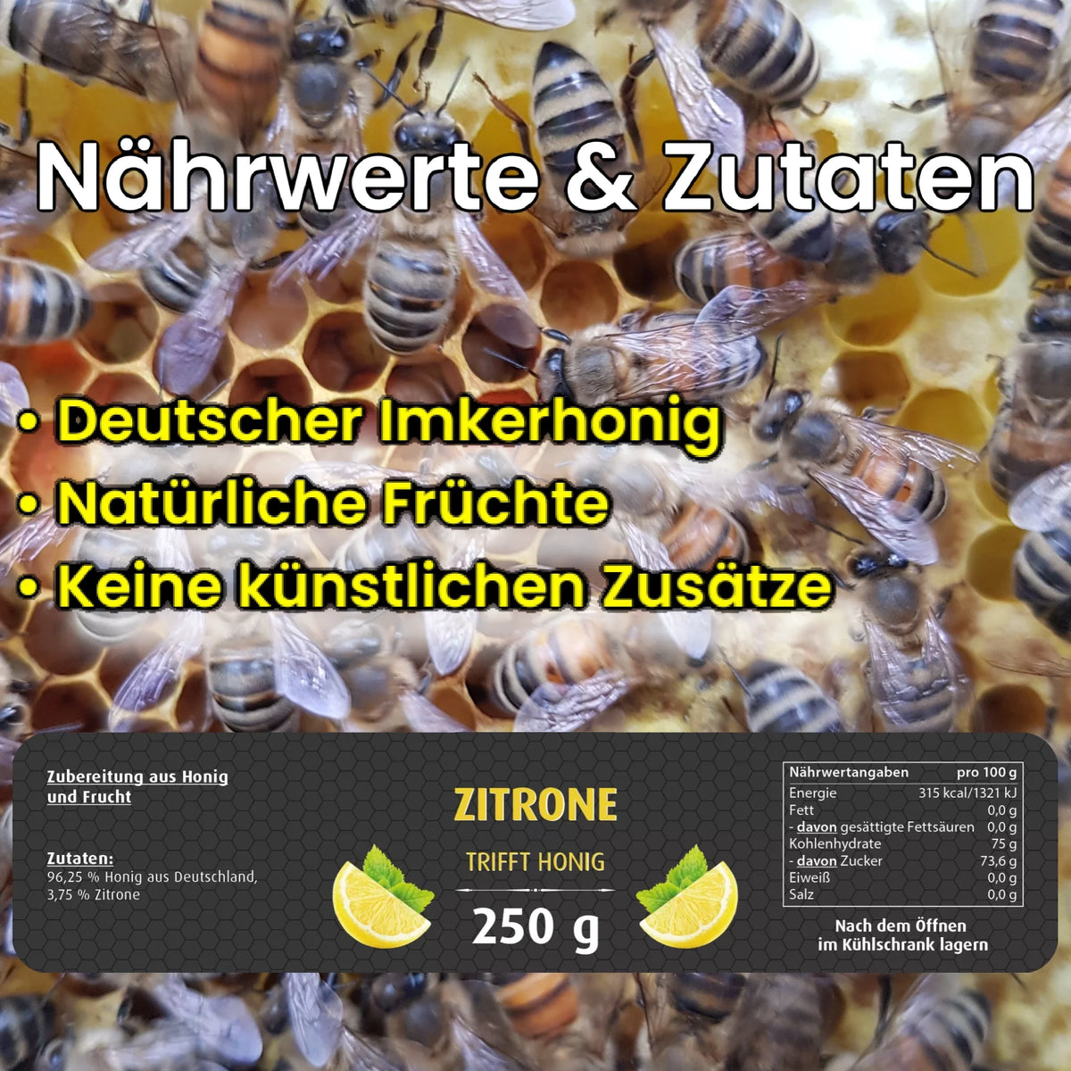 Honig-Geschenkpaket mit zwei Gläsern