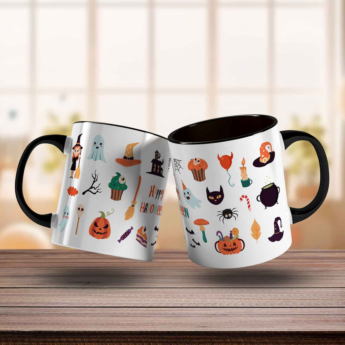 Bedruckte Tasse im Halloween Motive Design