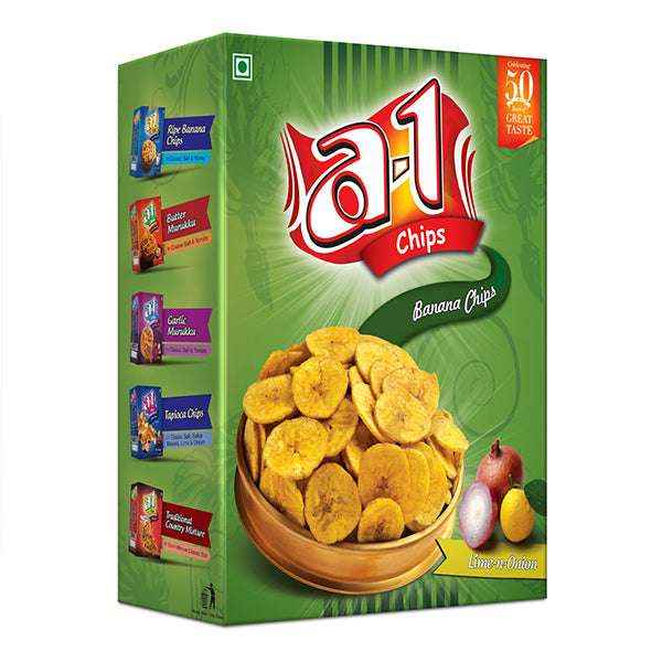 A1 Banana Chips Lime & Onion 180g