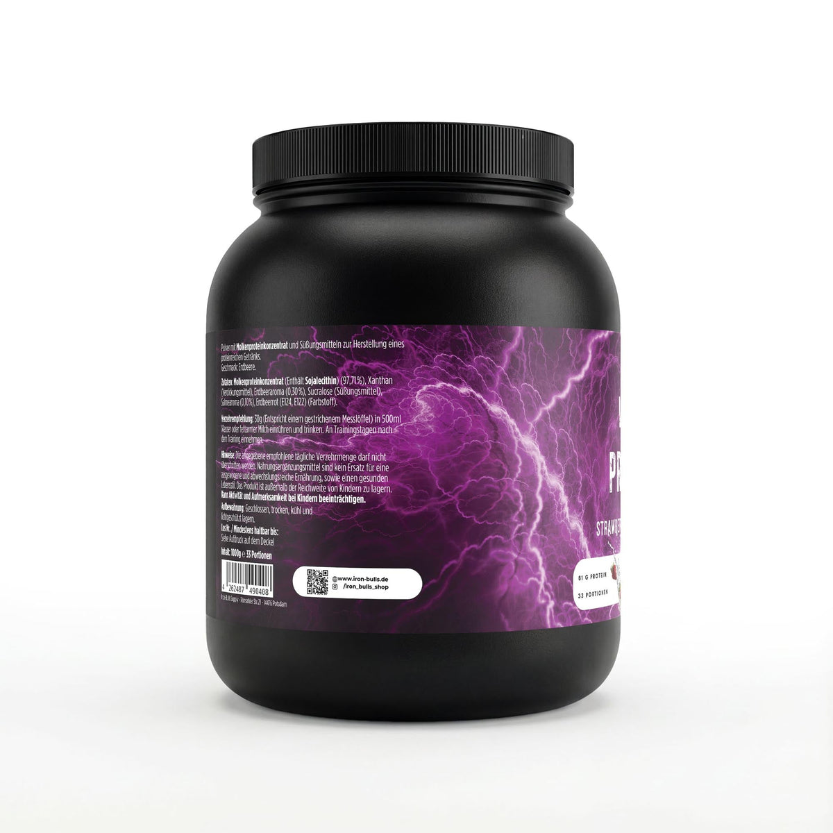 Premium Whey Protein 1000g – Erdbeere