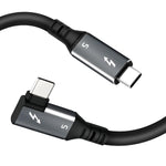 USB4 USB 150 cm Kabel Typ C Stecker zu Stecker Winkel 40 Gbit/s 240 W USB 4.0 Kabel | System-S