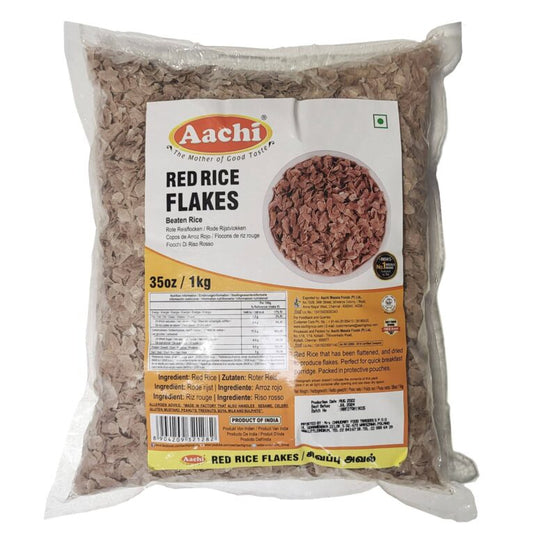 Aachi Red Aval Thick / Red Rice Flakes 1KG