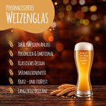 Stölzle Lausitz Weizenglas "Glück ist eine Oma" mit Name