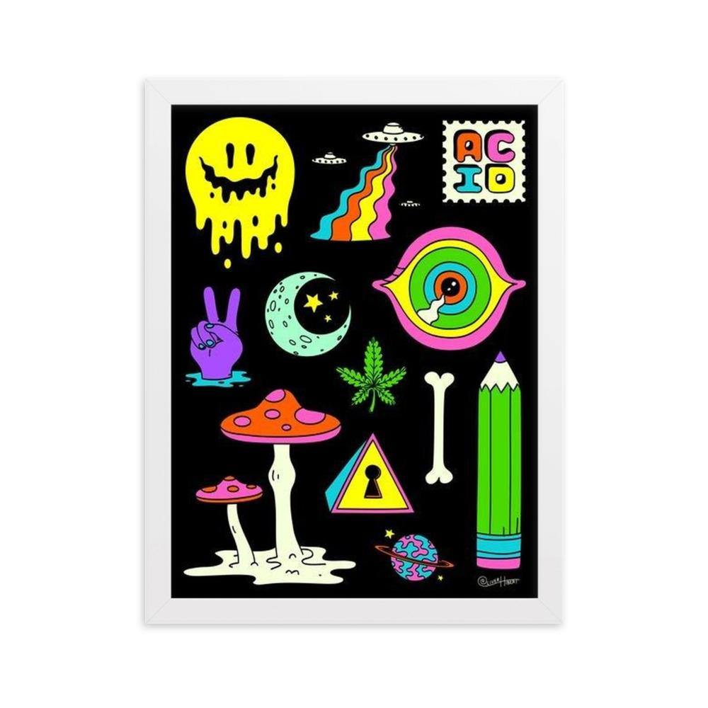Acid Gerahmtes Poster