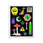 Acid Gerahmtes Poster