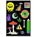 Acid Gerahmtes Poster