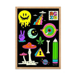 Acid Gerahmtes Poster