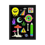 Acid Gerahmtes Poster