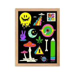 Acid Gerahmtes Poster