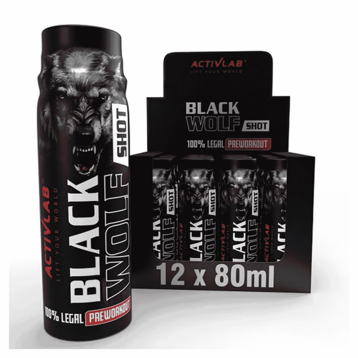 Activlab Black Wolf Preworkout Shot 12 x 80ml