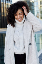 Damen Teddymantel Alba