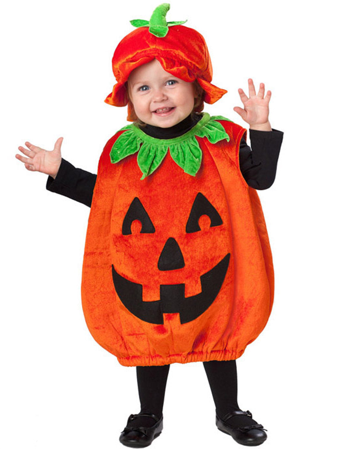 Halloween Babykostüm Kleiner Kürbis mit Hut | 12-24 Monate