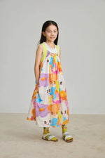 Animal Tea‑Party Smocked Maxi Dress