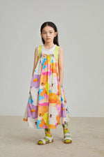 Animal Tea‑Party Smocked Maxi Dress
