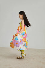 Animal Tea‑Party Smocked Maxi Dress