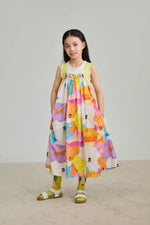 Animal Tea‑Party Smocked Maxi Dress