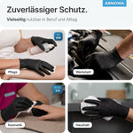 ARNOMED Latex Black Einmalhandschuhe, puderfrei, schwarz