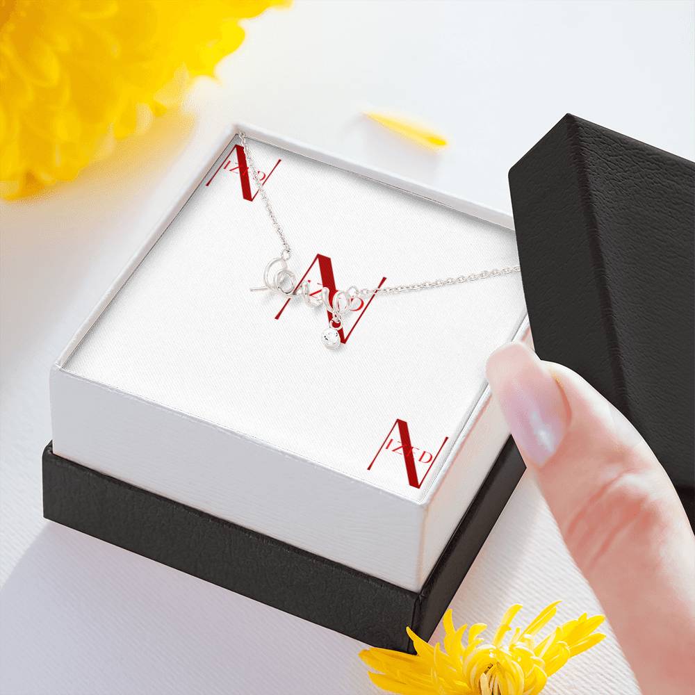 Jewelry Scripted Lov Halskette
