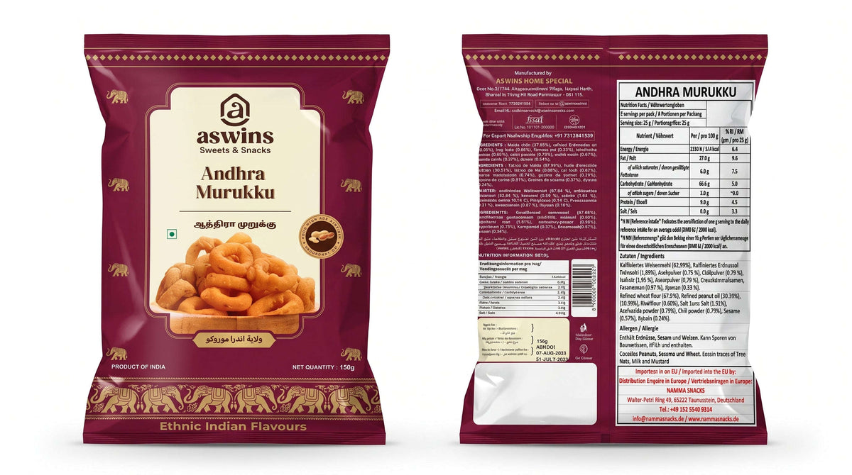 Aswins Andhra Murukku 150g Namma Markt