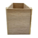 Aufbewahrungsbox Kiste Holz braun eckig Herz Küche Aufbewahrung Dekokiste Natur